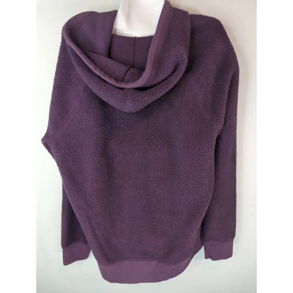 Abercrombie & Fitch‎ Purple Fleece Pullover Hoodie Athleisure Sports Size L - Image 5