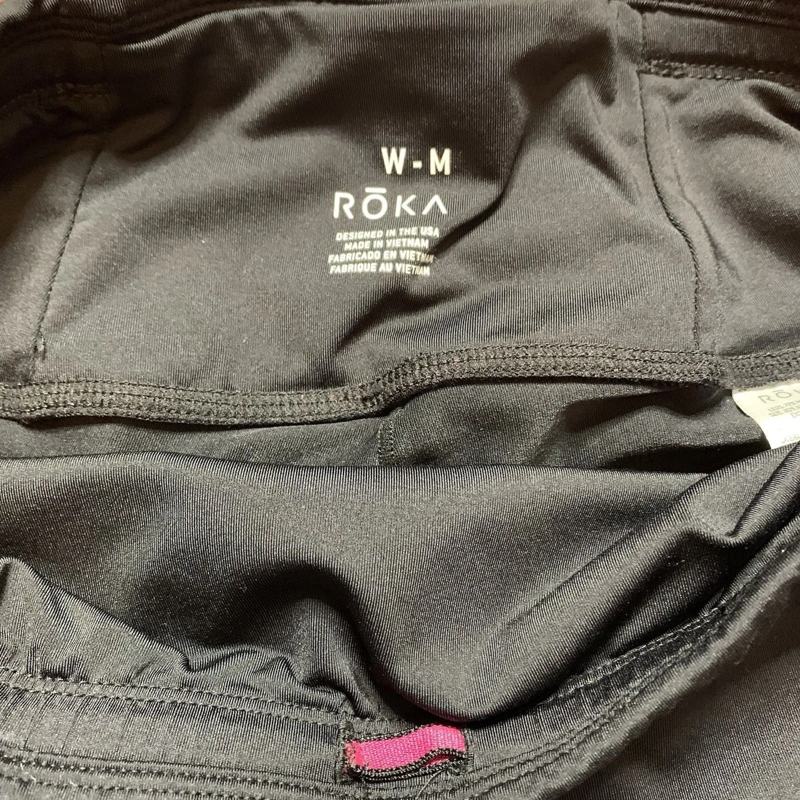 ROKA Black Leggings Tight Women’s Sz M Fitted Mesh Sides Pockets Size M - Image 4