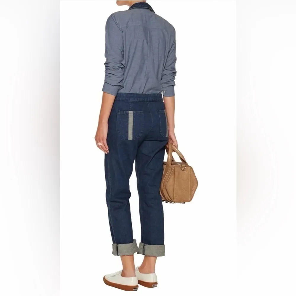 3 x $50 Women’s size 25 Charlotte Gainsbourgh x Current Elliott overalls jeans - Image 3