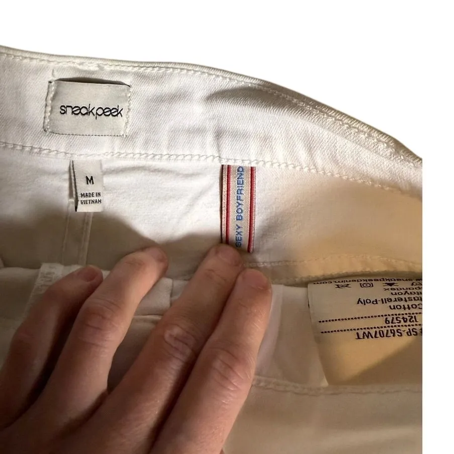 Sneak peek sexy boyfriend shorts White Size M - Image 2