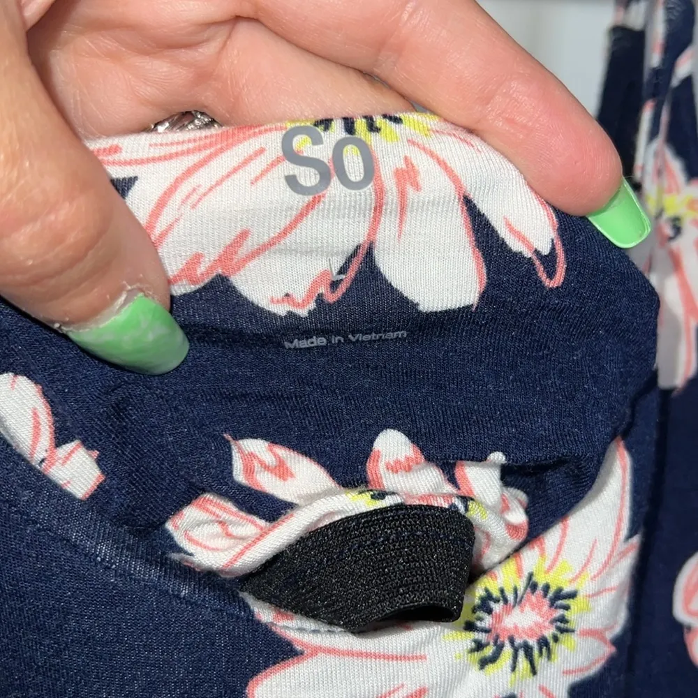 Navy Floral Tank Maxi Dress - Image 4