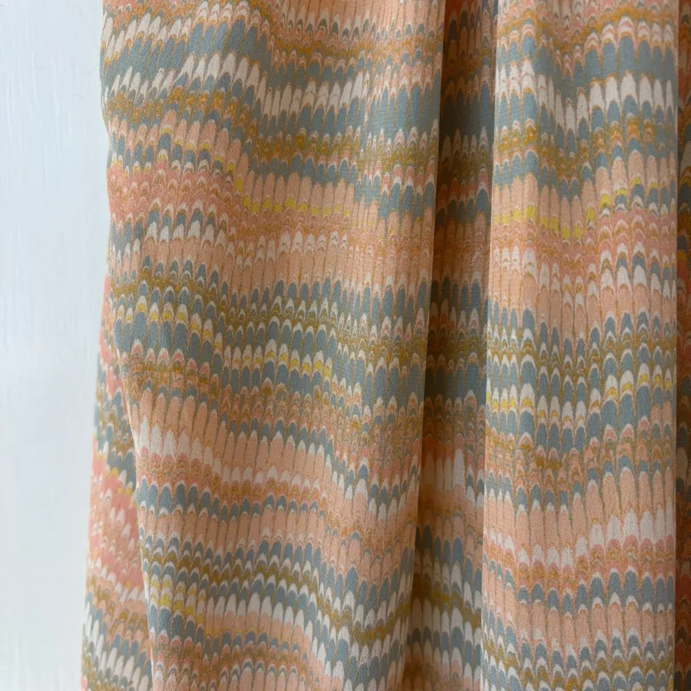 NWT Ulla Johnson Celeste Neutral Aesthetic Silk‎ Maxi Dress in Opal Size 2 Waves - Image 5