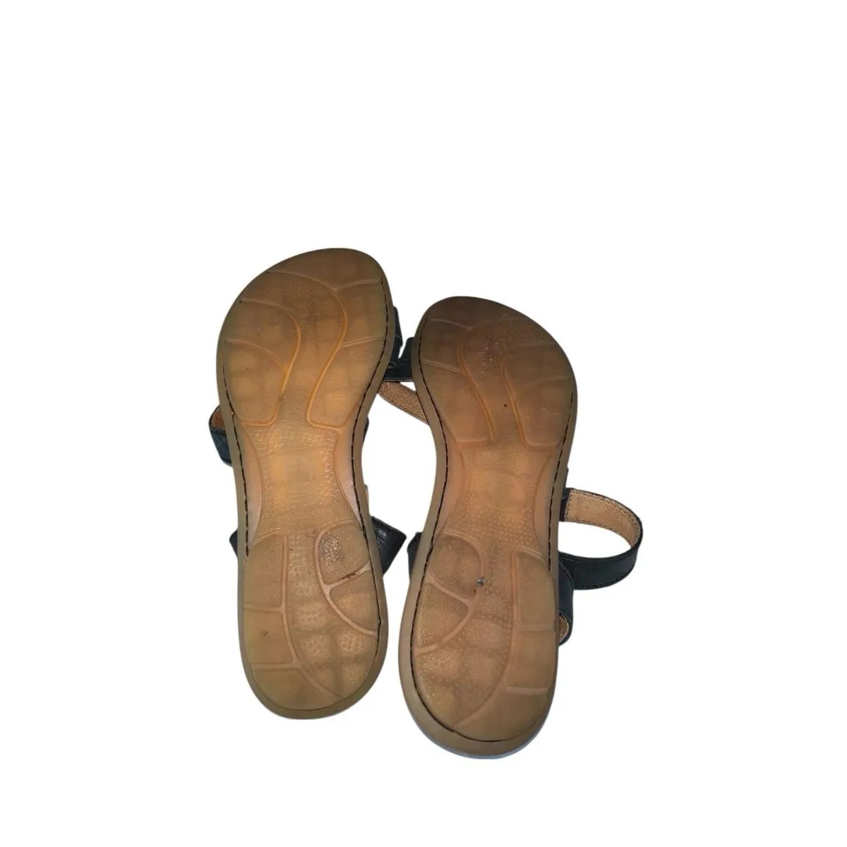 Børn Black Leather Ankle Strap Sandals Women’s Comfort Walking Shoes Size 8 - Image 8