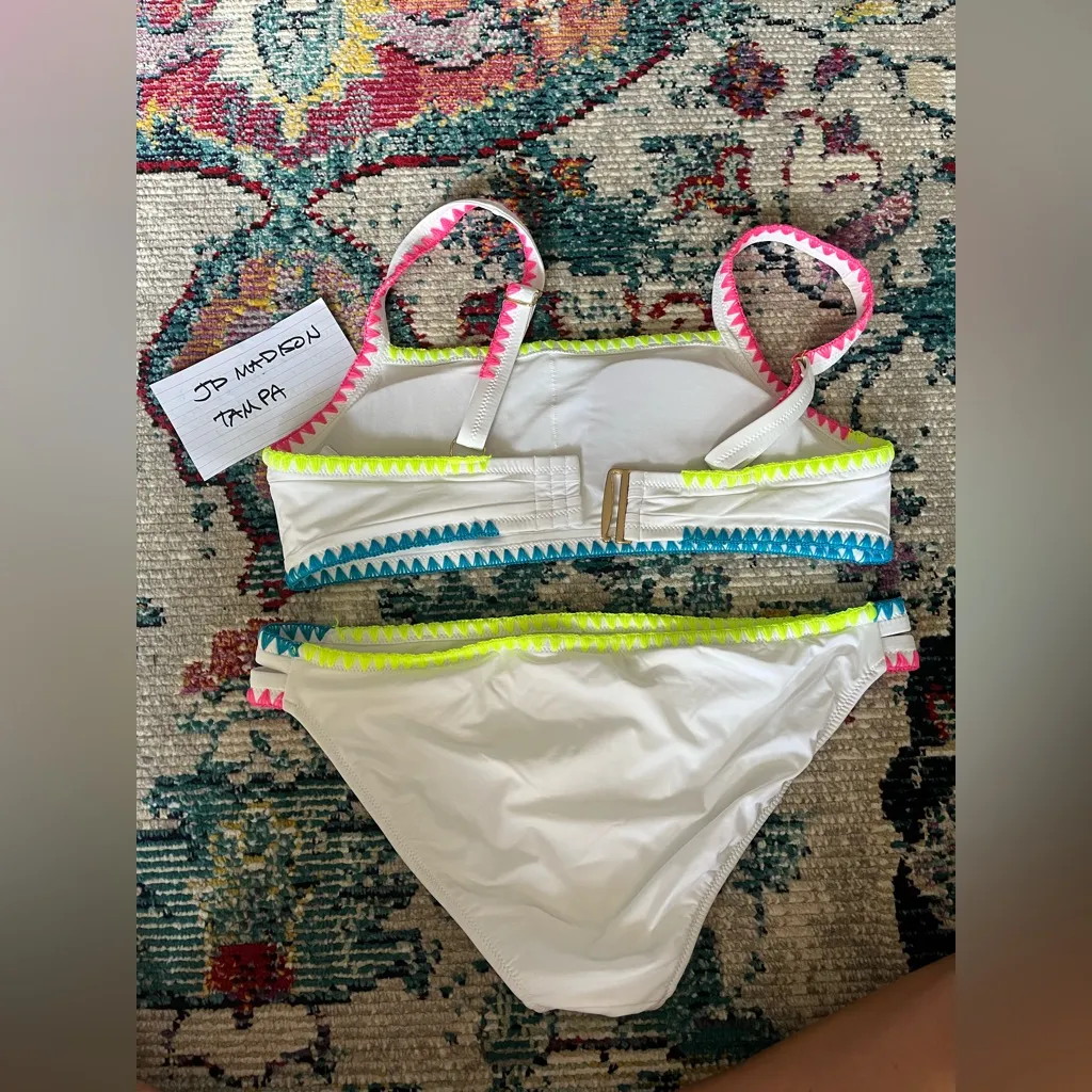 Vineyard Vines Color blocked Coverstitch Bikini Set size M - Image 3
