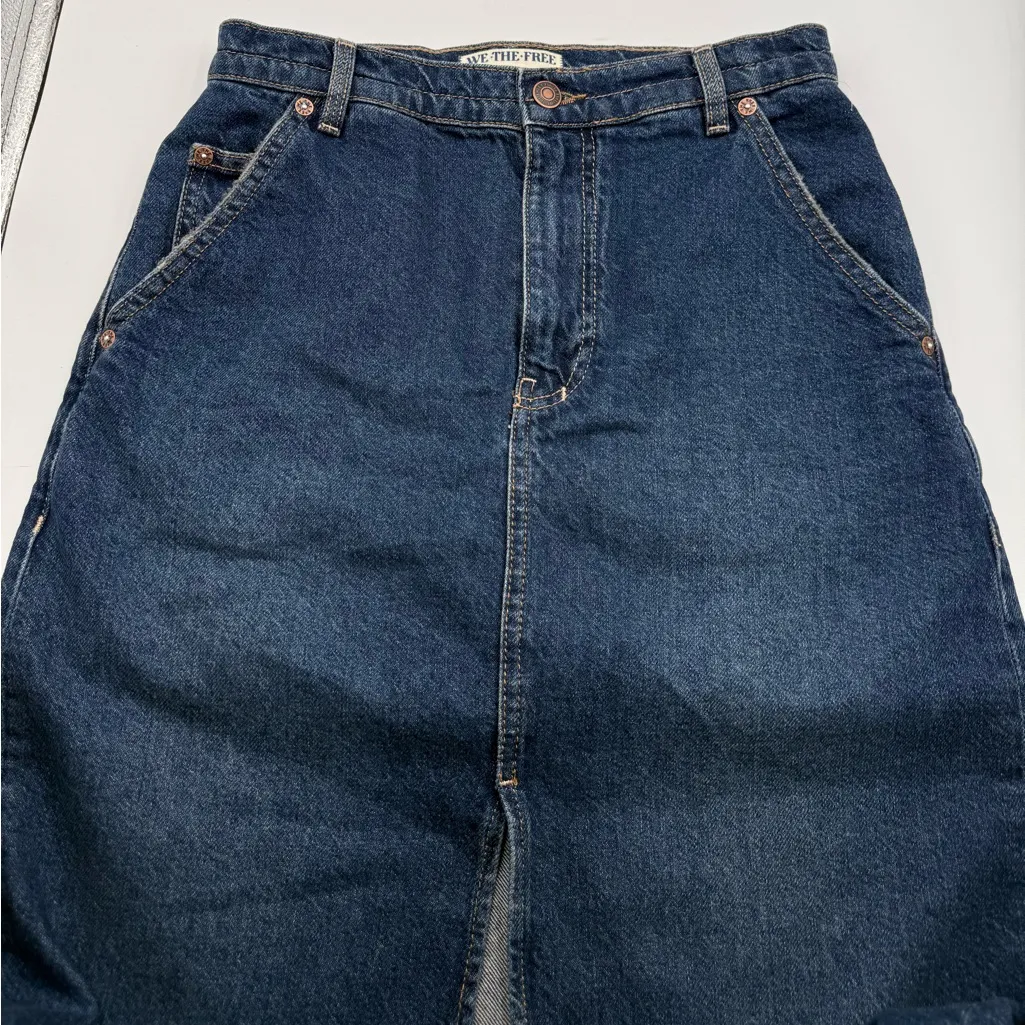 Free People We The Free Wild Roses Midi Skirt - Image 6