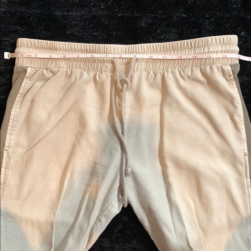 Anthropology’s Cloth & Stone Women’s Beige Army Olive Green Side Striped Joggers - Image 3