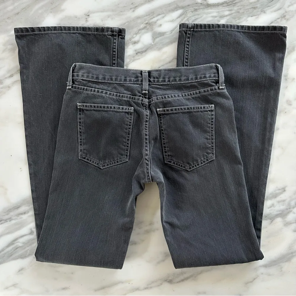 Vintage Y2K Faded Black Flared Earl Jeans • Sz 24 - Image 5