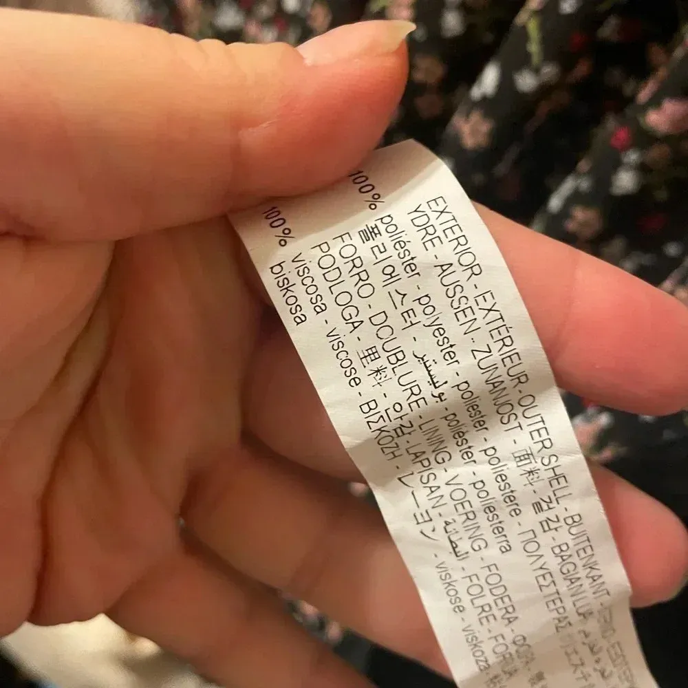 ZARA FLORAL BABYDOLL BOHEMIAN COTTAGE DRESS - Image 5