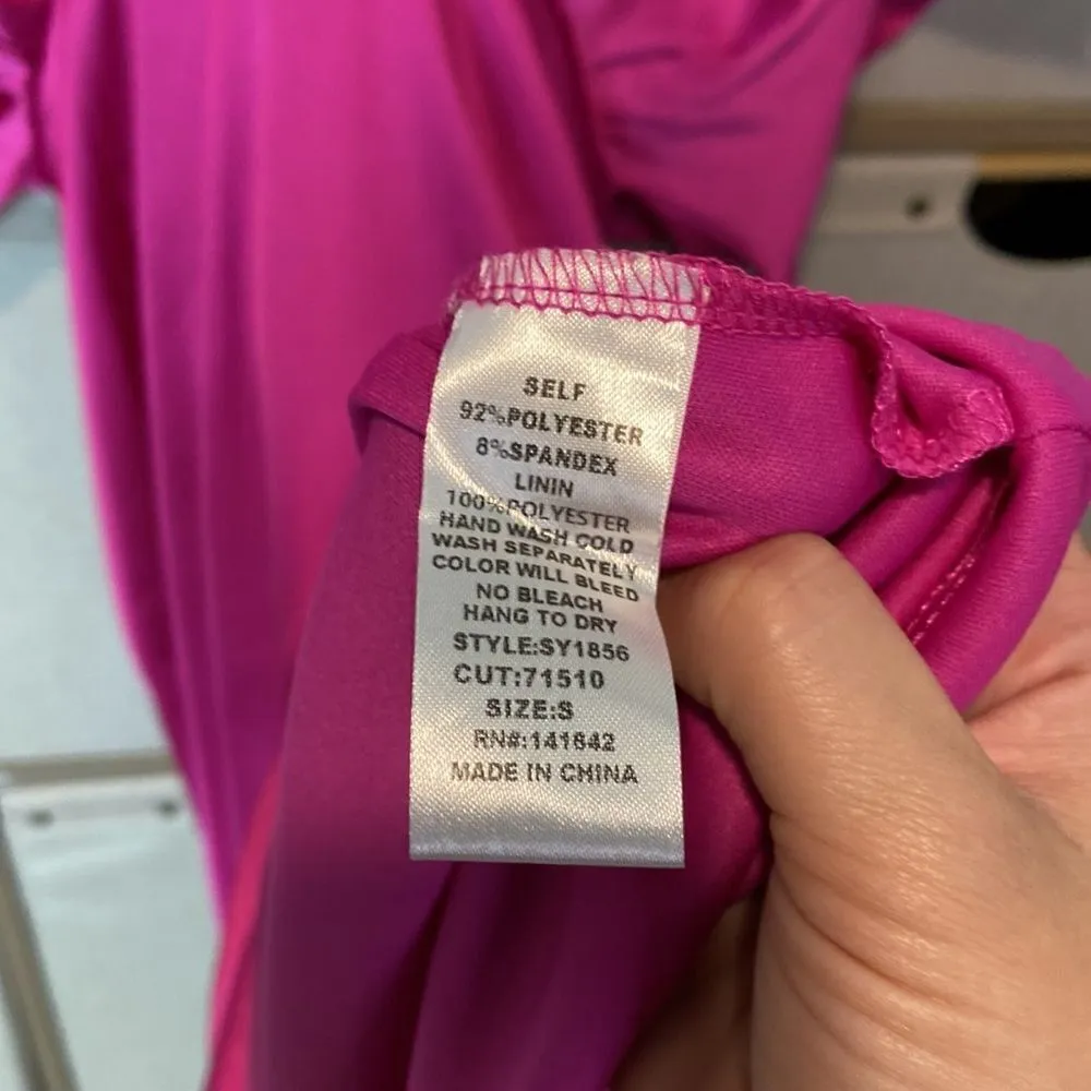 She + sky magenta satin midi - Image 5