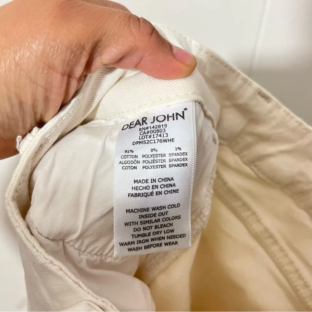 Dear John Rosa Beige  Denim Jeans-Size 31 - Image 4