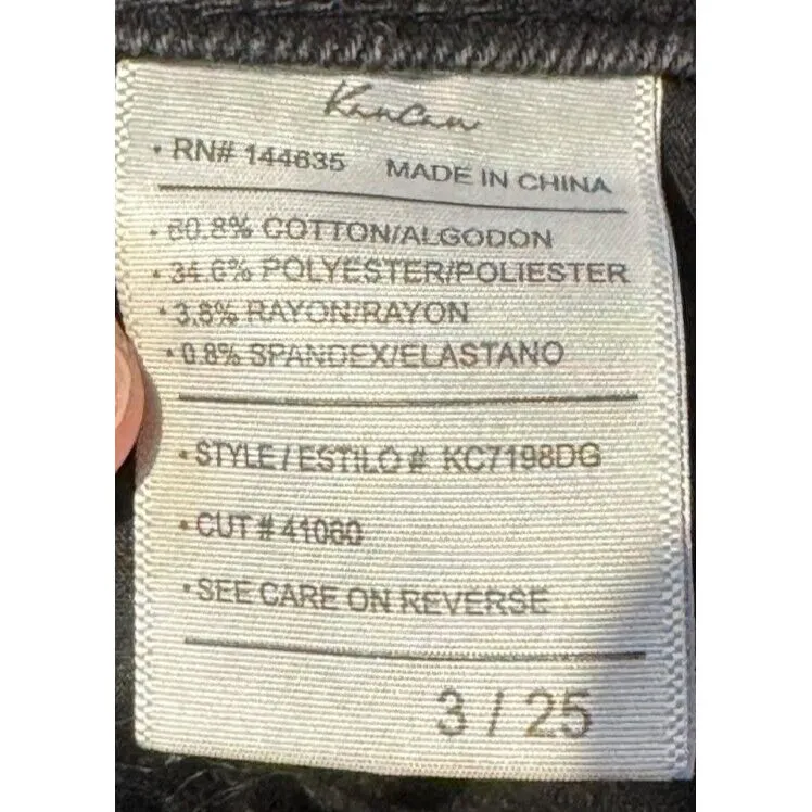 Kancan Women's Jeans Straight Leg Boyfriend Mid - Image 10