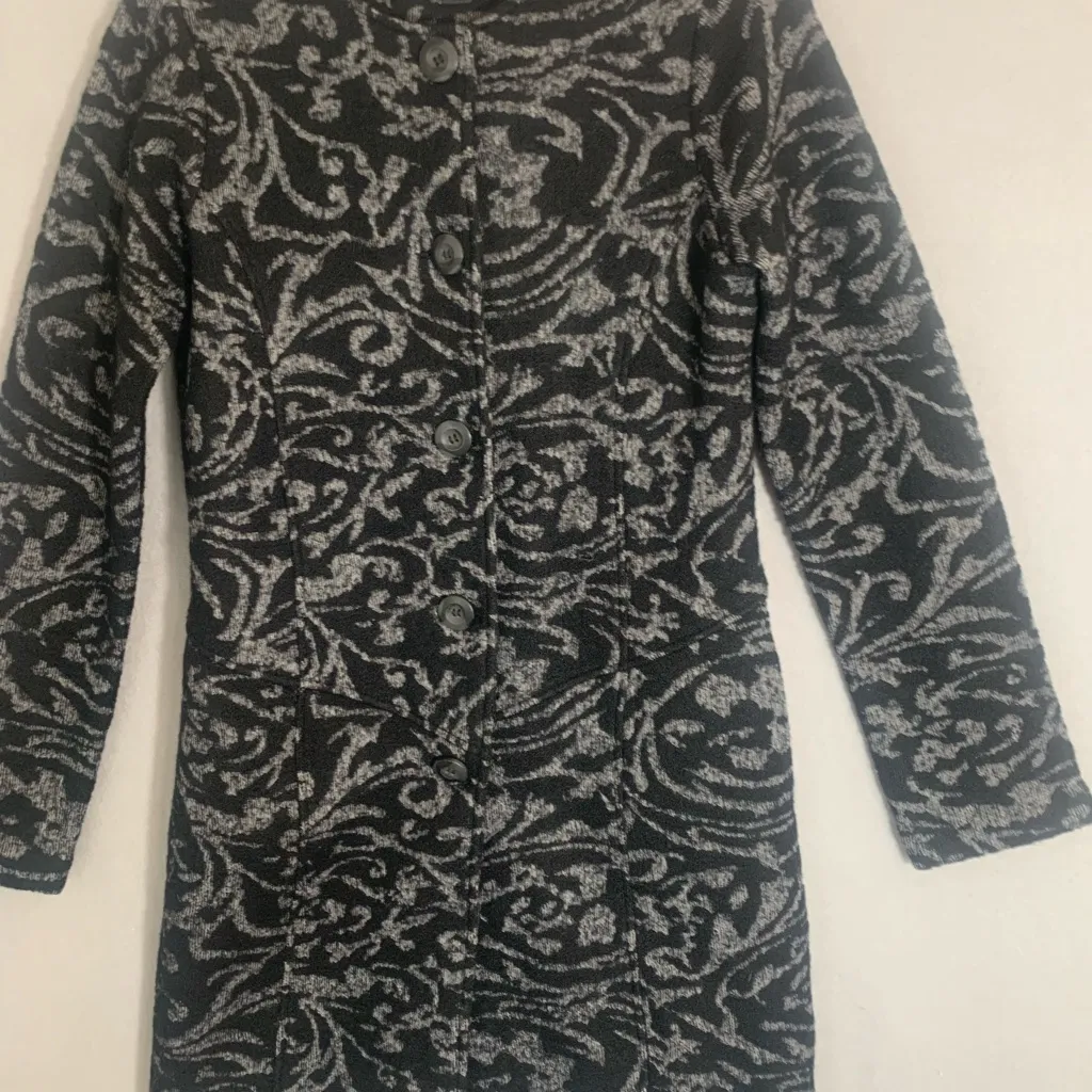 Nanette Lepore Jaquard Knit Sweater Jacket Size Medium Wool - Image 5