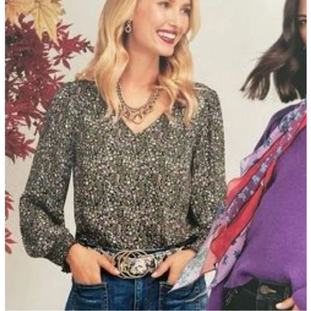 CAbi Chorus blouse floral print style 4161 sz Medium - Image 2