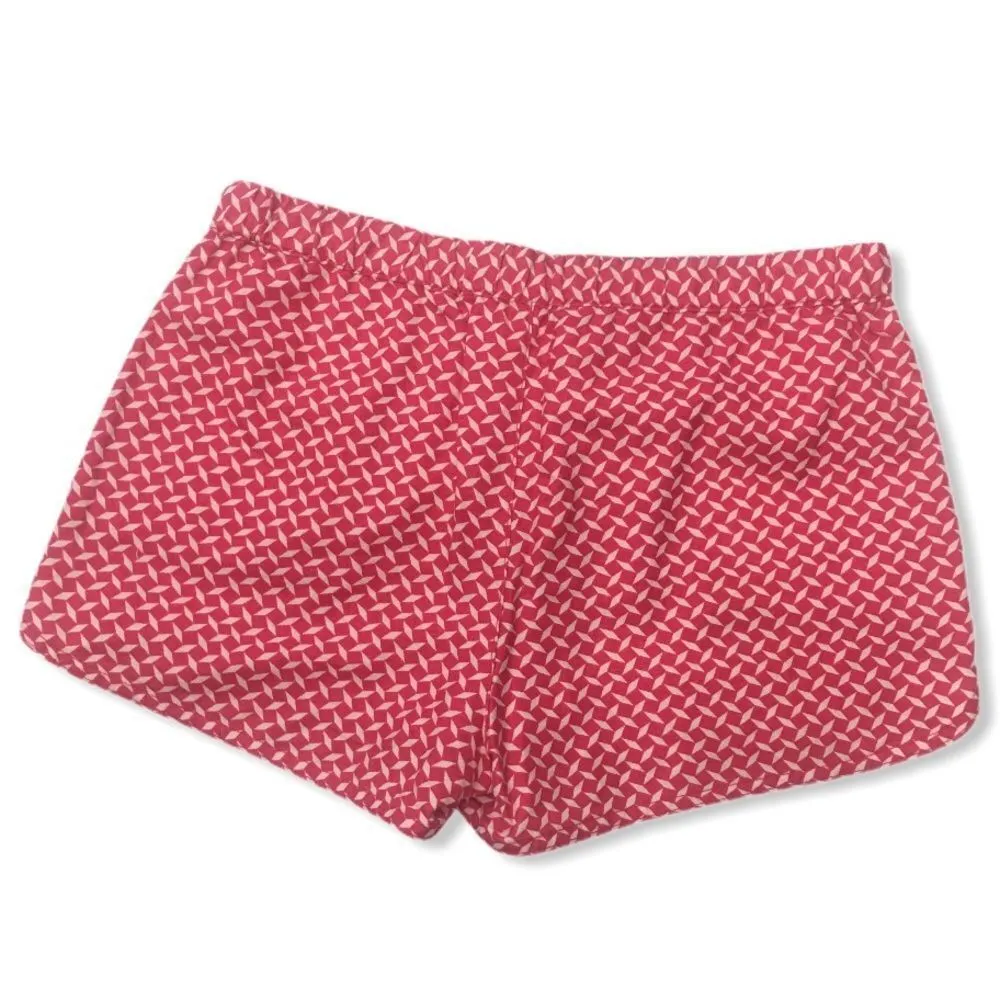 J. Crew Pink Geometric Print Linen Shorts - Image 10