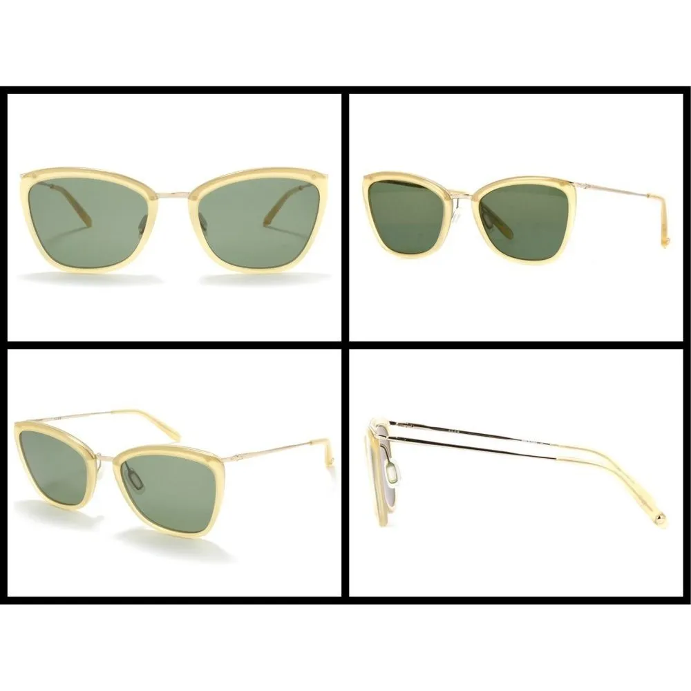 💕GARETT LEIGHT💕 Louella Sunglasses ~ Toffee Gold with Semi Flat Green Lenses - Image 7