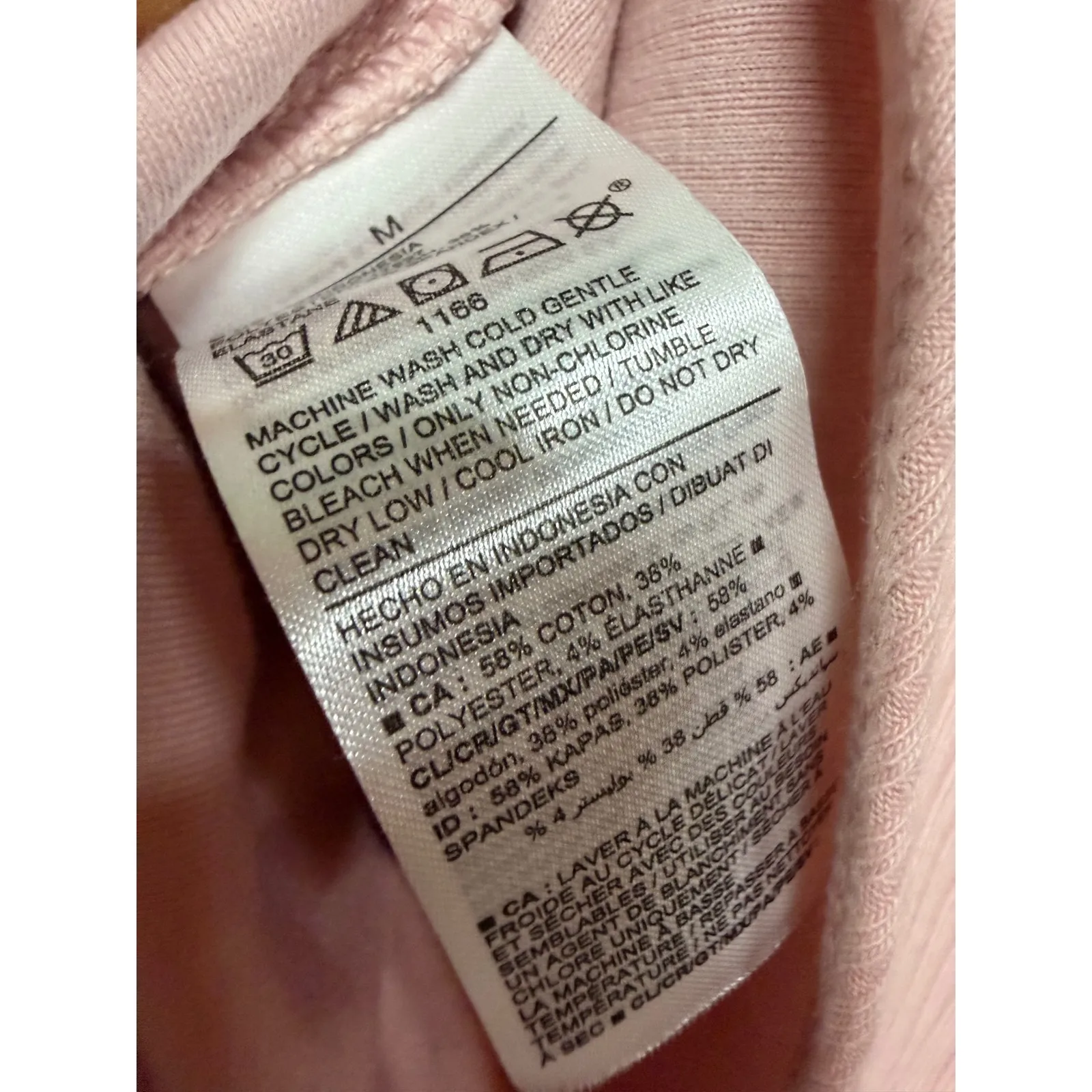 Old Navy Baby Pink Ribbed Long Sleeve Bodysuit Size Medium Square Neck - Image 9