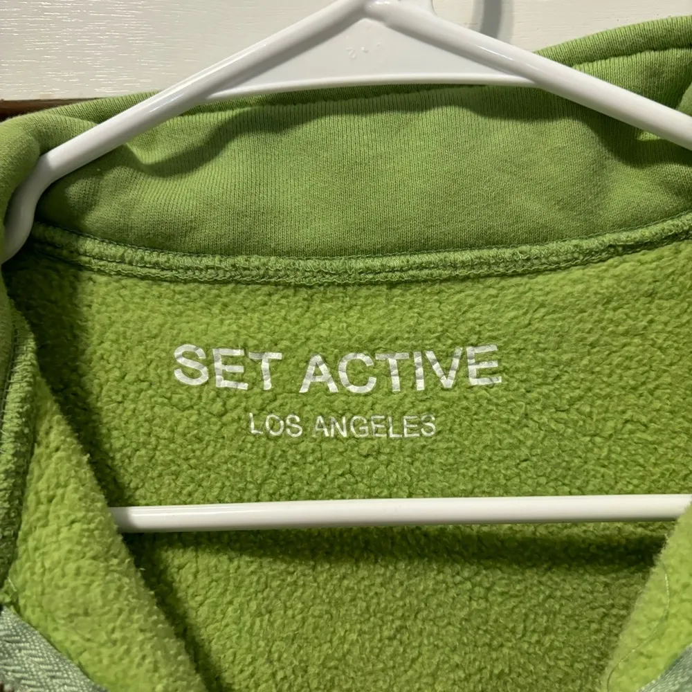 Set Active  Green Half Zip Pullover - Image 4