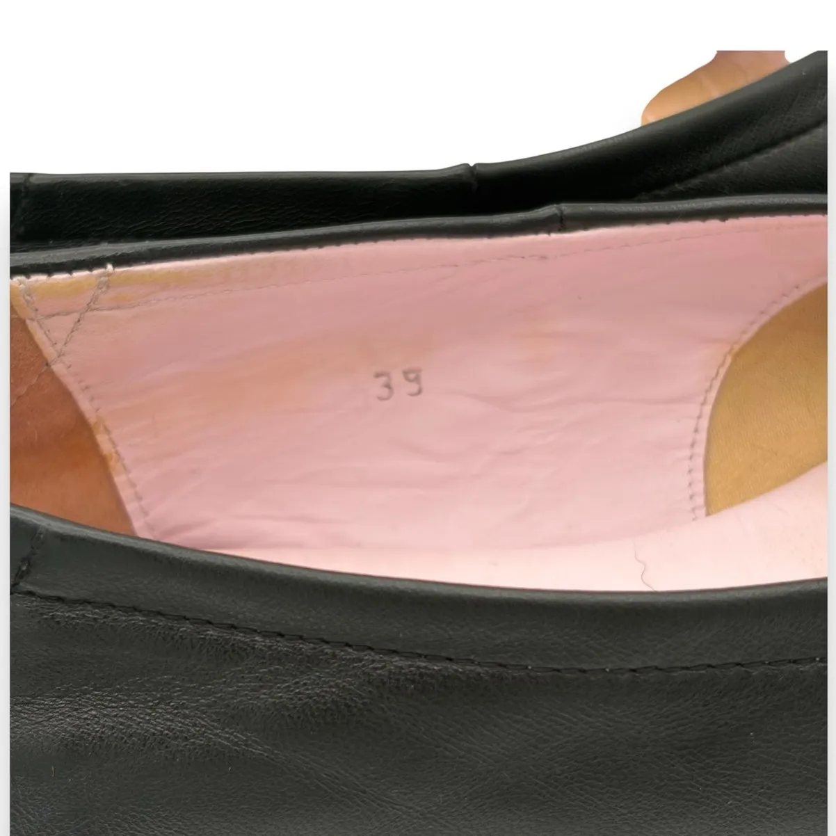 SOLE BLISS Luna Black Leather Cap Toe Ballet Flat Shoes Sz 39 Comfort Orthopedic - Image 10