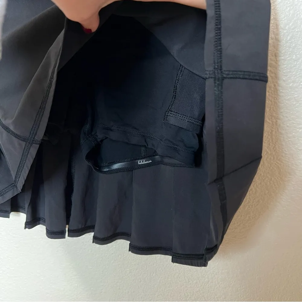 black Pacesetter ruffle skirt skort 2 tall - Image 4