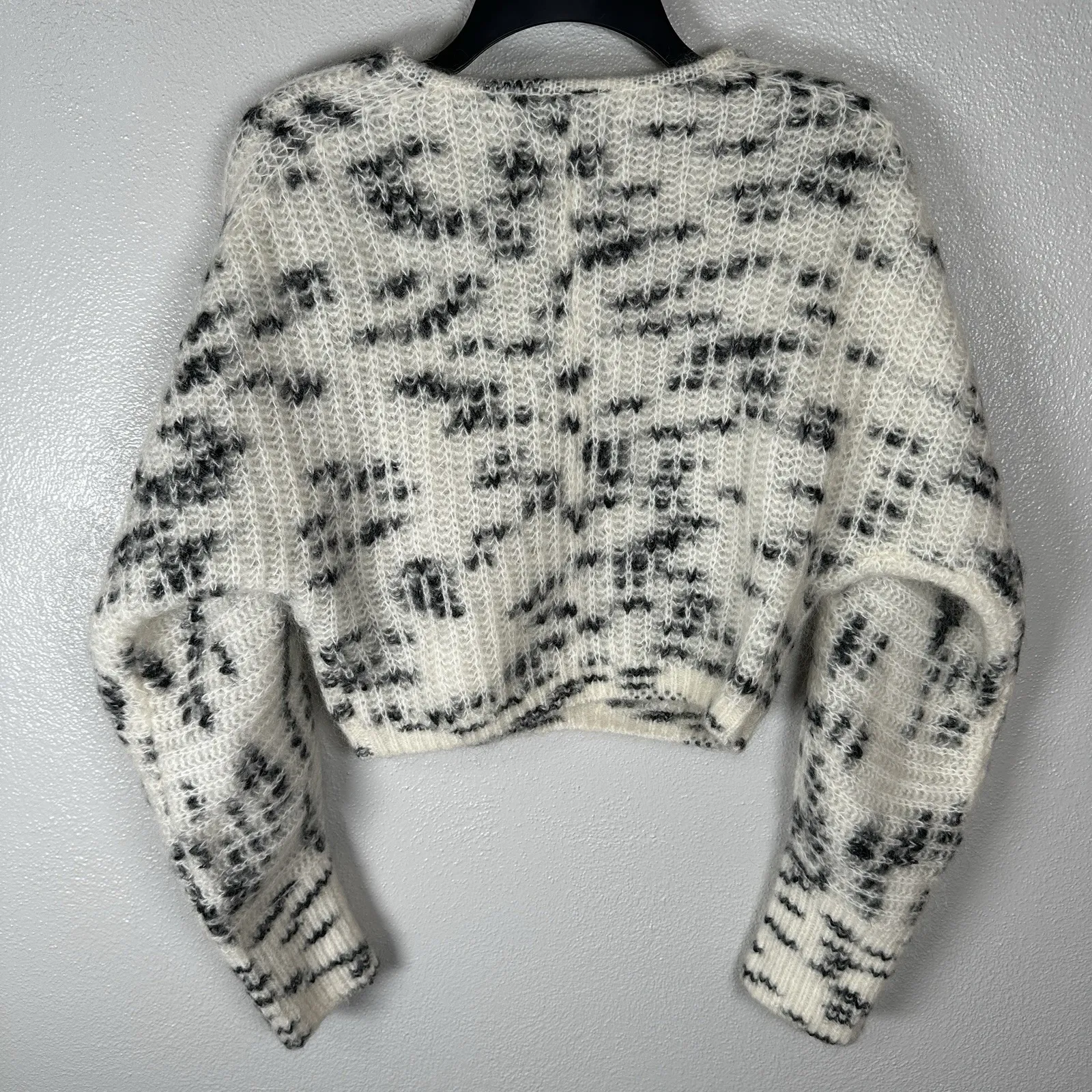 Stockholm Atelier & Other Stories Mohair Wool Blend Cropped Sweater Size XS - Image 4