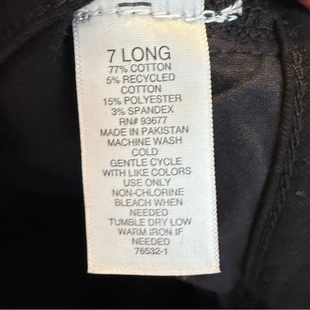 Arizona Jean Co Black Very Distressed Hi Rise Jegging Jeans Size 7 Long Juniors - Image 8