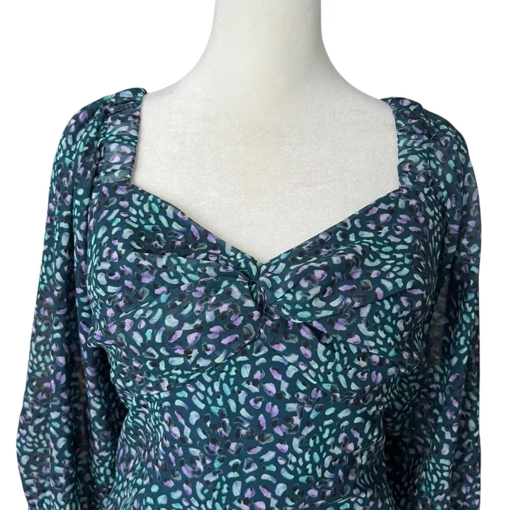 ANTHROPOLOGIE HUTCH Medley Blouse in Animal Sz M - Image 5