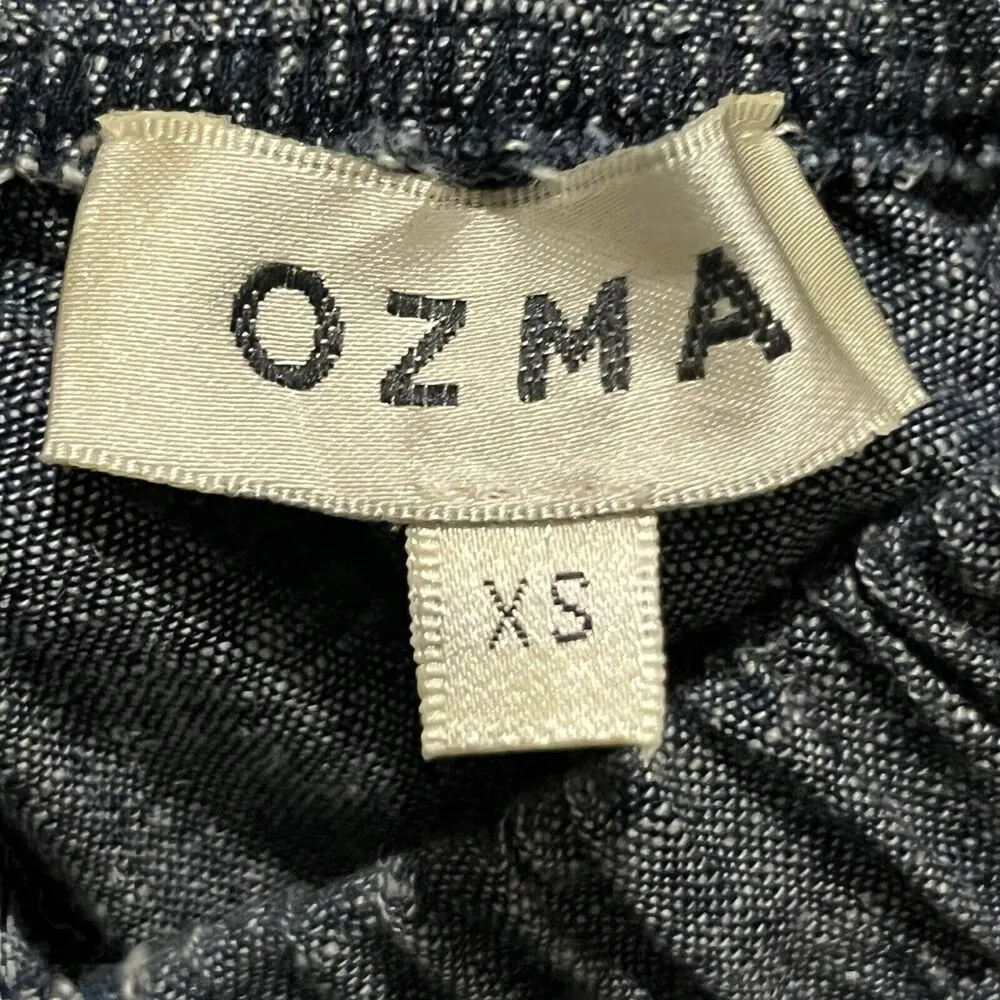 Ozma Chambray Matador Jumpsuit Women’s Size XS Blue Organic Cotton Wide Leg - Image 8