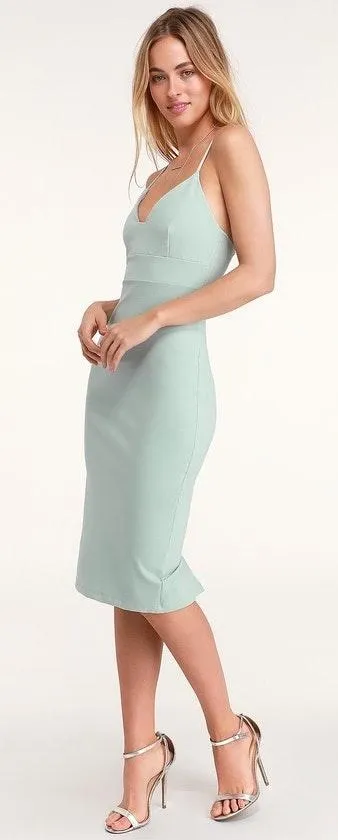 Lulus Midi Bodycon Dress - Image 2