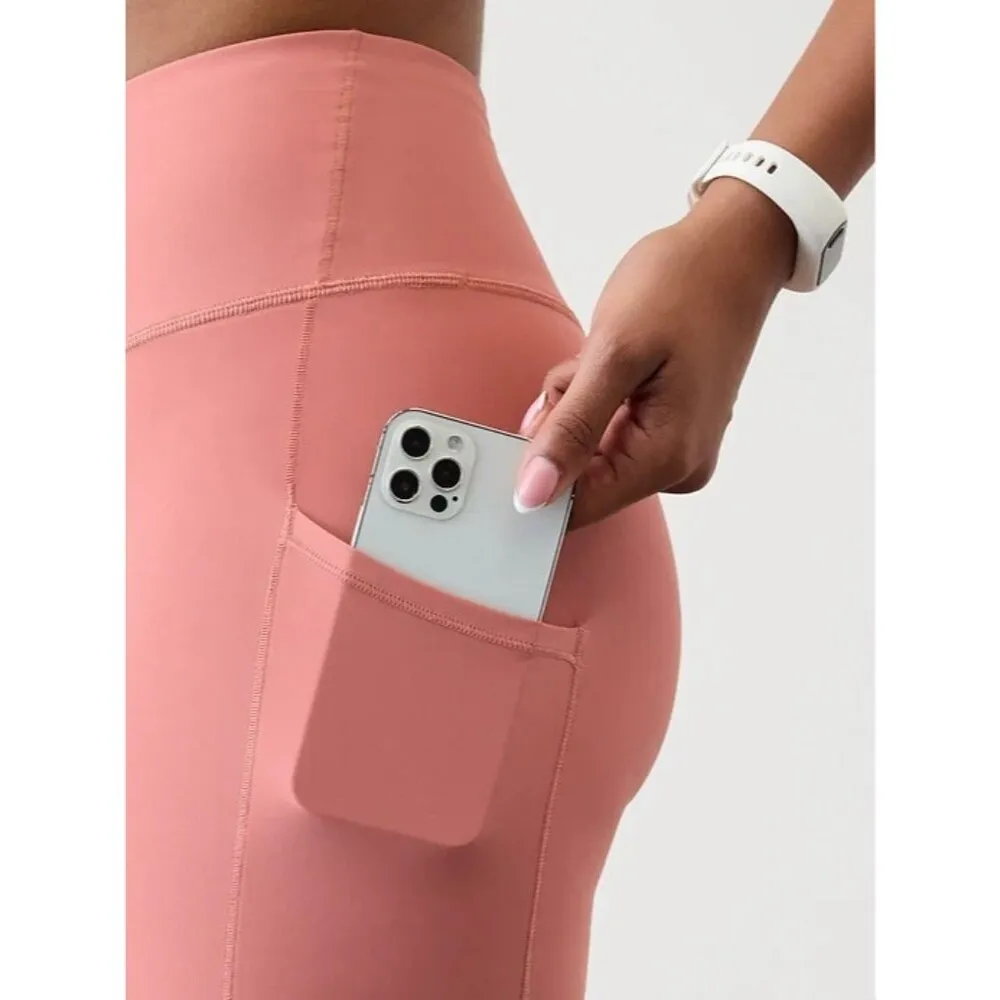 Athleta XL Interval Stash 5" Bike Short X-Large Natural Rose - Image 3