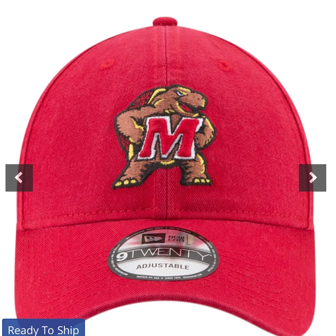 UMaryland Terrapins Red Baseball Hat - Image 2