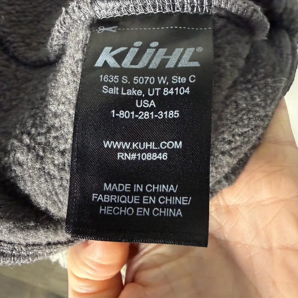 Kuhl Women’s Alaska Gray Sherpa Lined Hooded Zip Vest | M - Image 3