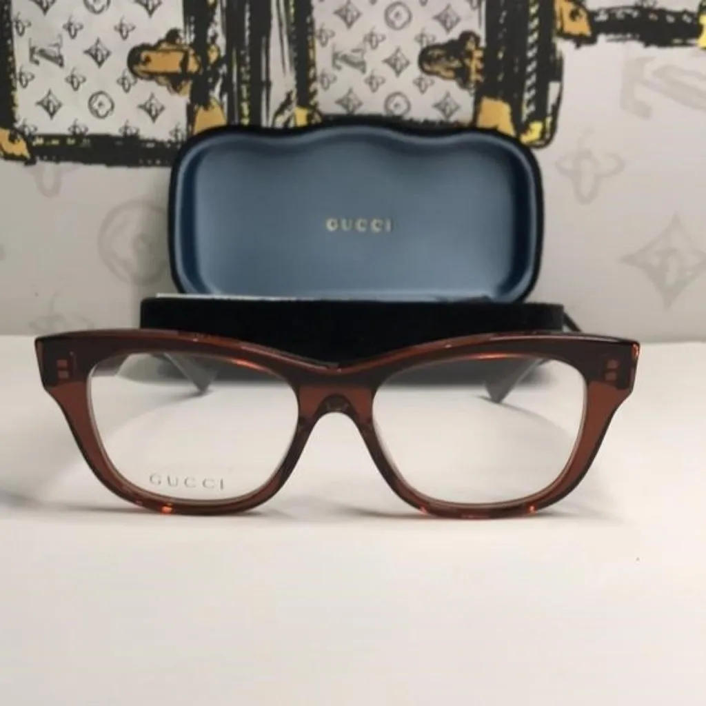 New Authentic Gucci Tortoise Shell Women's Glasses GG0992o 003 - Image 4
