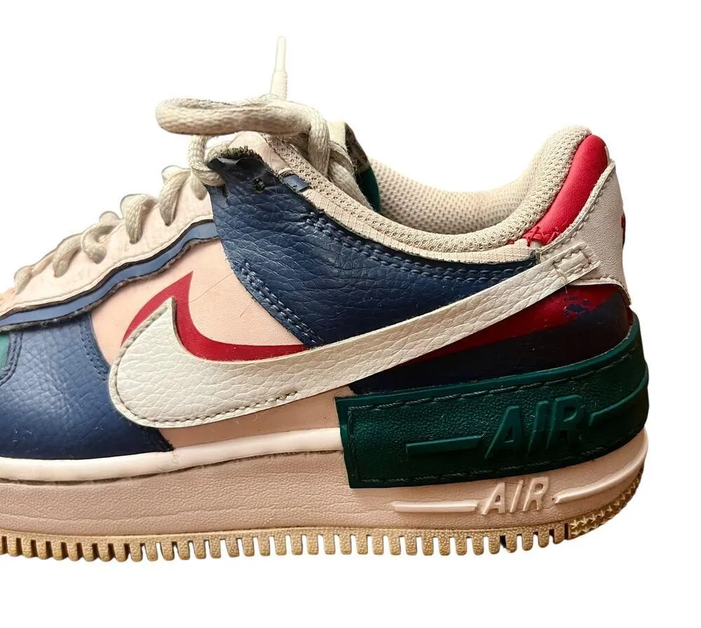 Nike Air Force 1 Shadow Mystic Navy Low Top Multi Sz 8 - Image 6