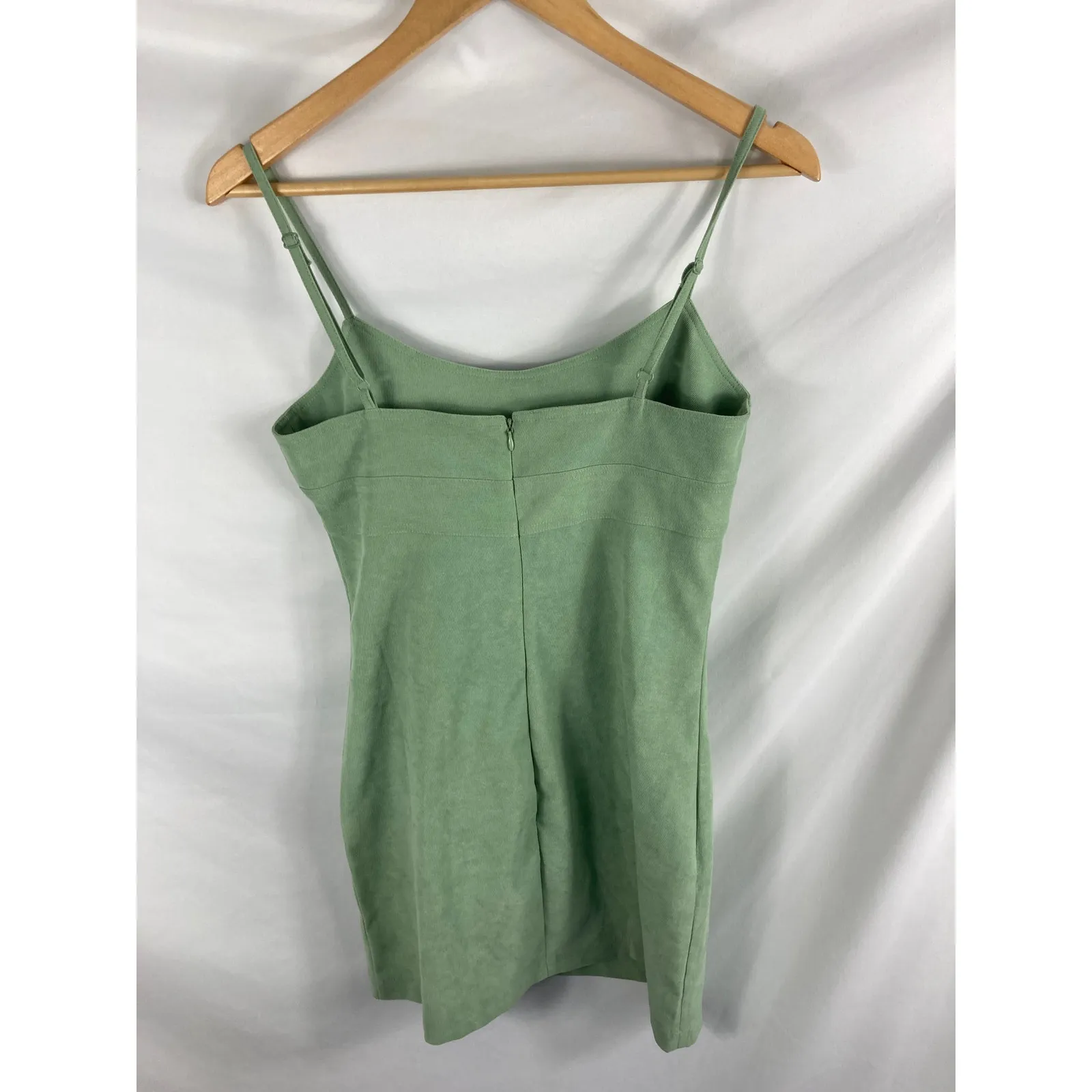 NWT Lottie Moss Sage Green Cami Mini Dress Size Small - Image 3