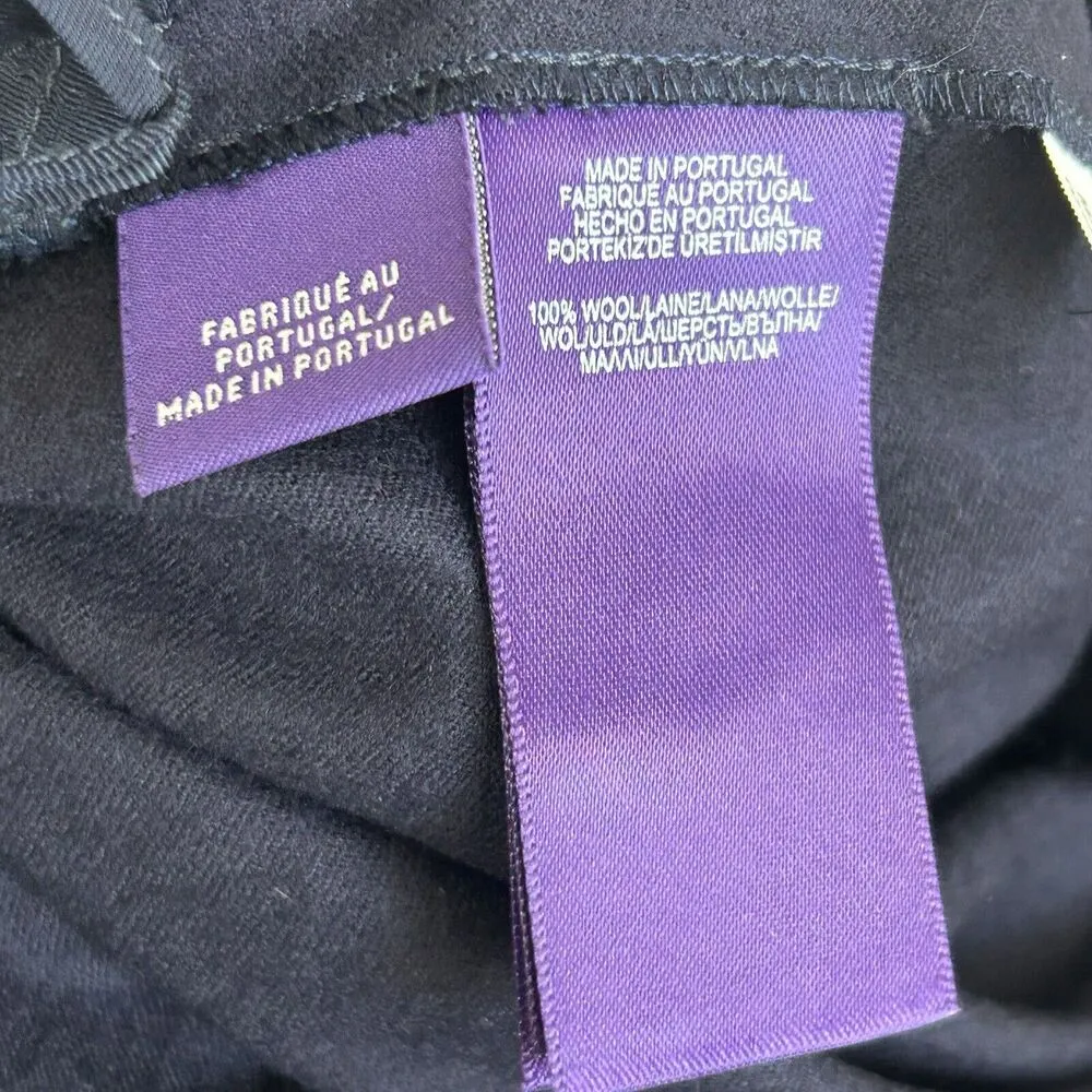 Ralph Lauren Purple Label Wool Dress Pants Pleated Womens Size 6 Blue Italy $890 - Image 9