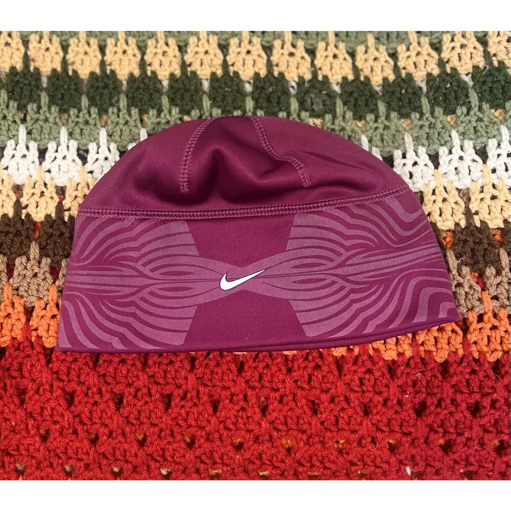 Women’s Purple Nike beanie One Size - Image 2
