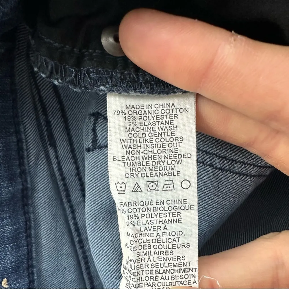 PrAna Kayla Jeans Mid Rise Skinny Organic Cotton Dark Wash Women 's 0/25 x 31 - Image 6