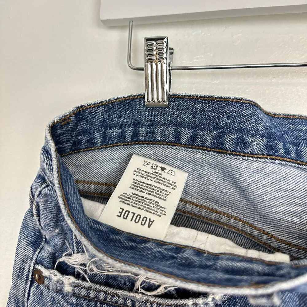 AGOLDE Parker Vintage Cut Off Short in Wash Lowkey Size US 30 - Image 7