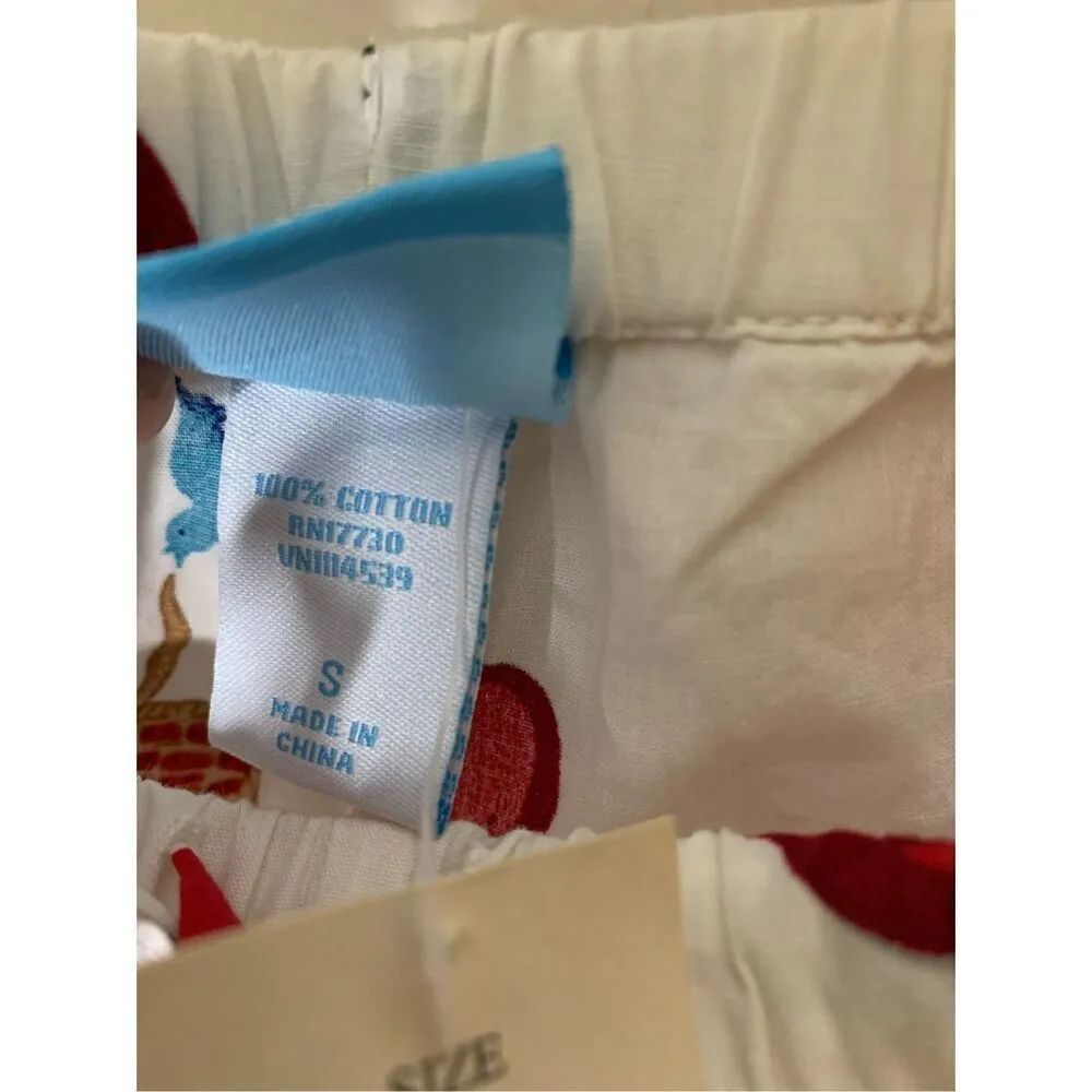 Vintage Nick and Nora Sleepwear pajama set cherries women's size small NEW - Image 10