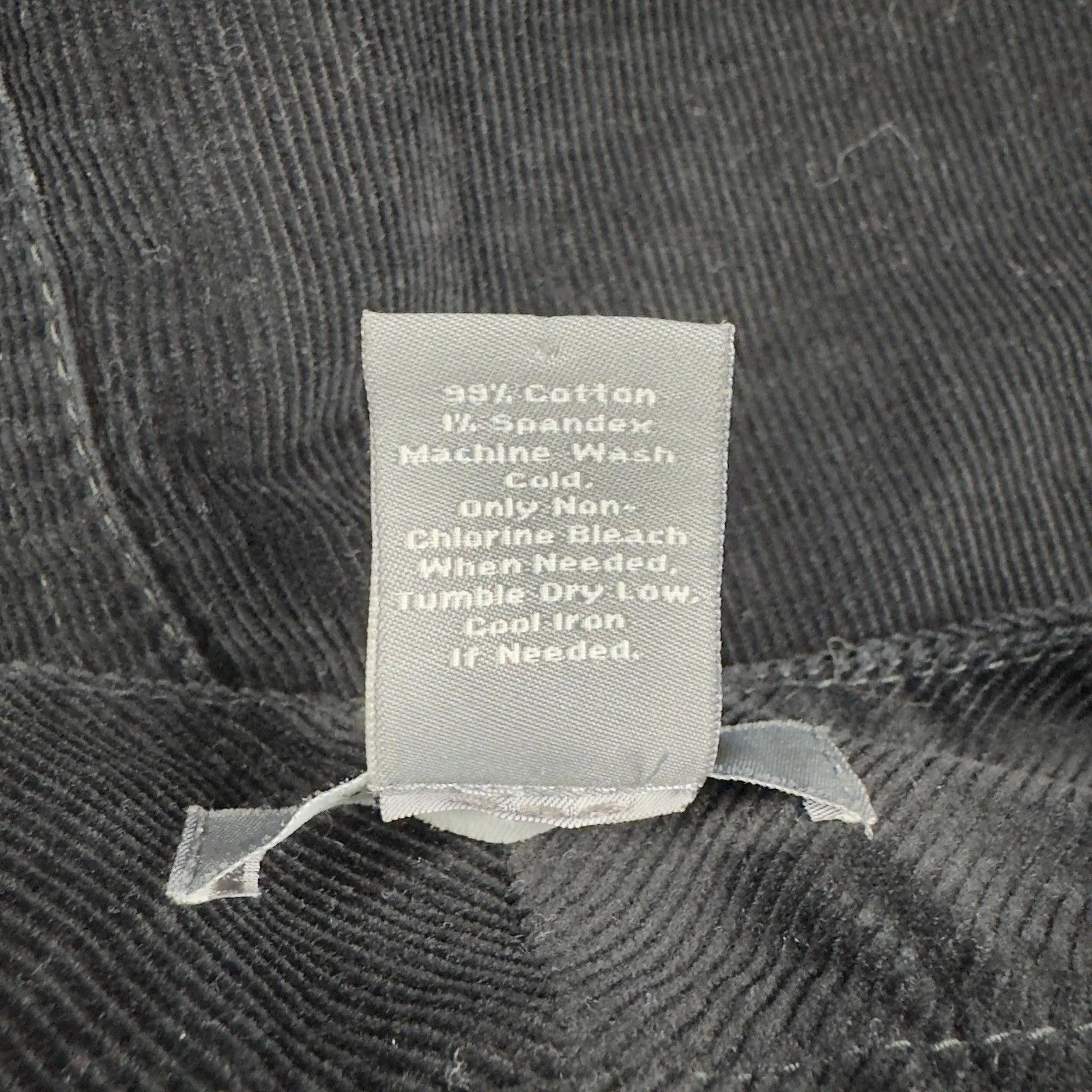 Ann Taylor Corduroy Skirt Womens Size 4 Black Cotton‎ Blend Mini 19” Length - Image 4