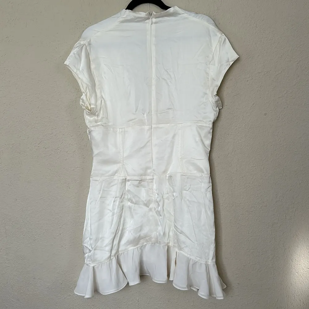 HOUSE OF CB 'Tianna' Ivory Ruffle Corset Dress‎ /Size XL NWOT white - Image 12