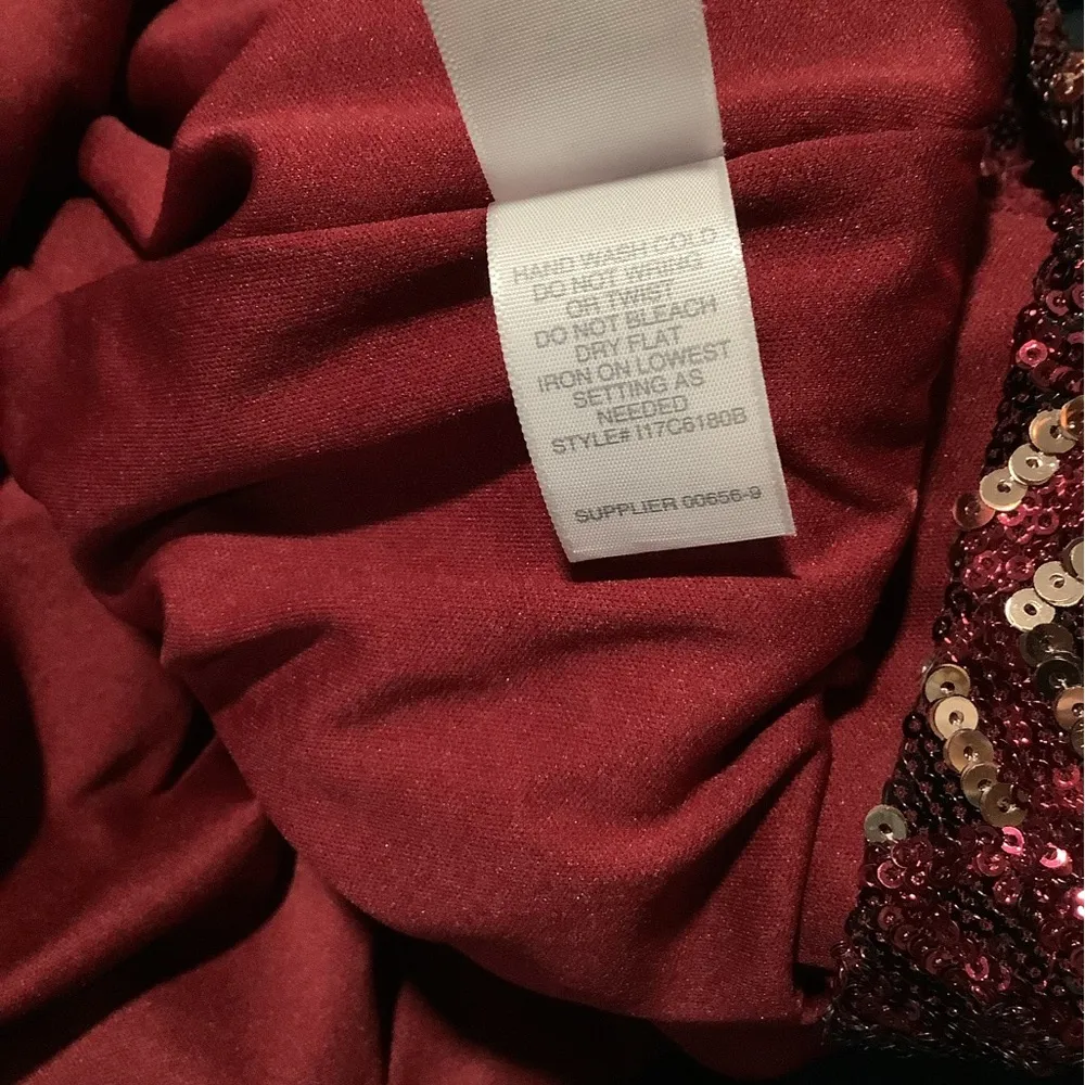 Bisou Bisou Burgundy Sequin Mini Dress - Image 7