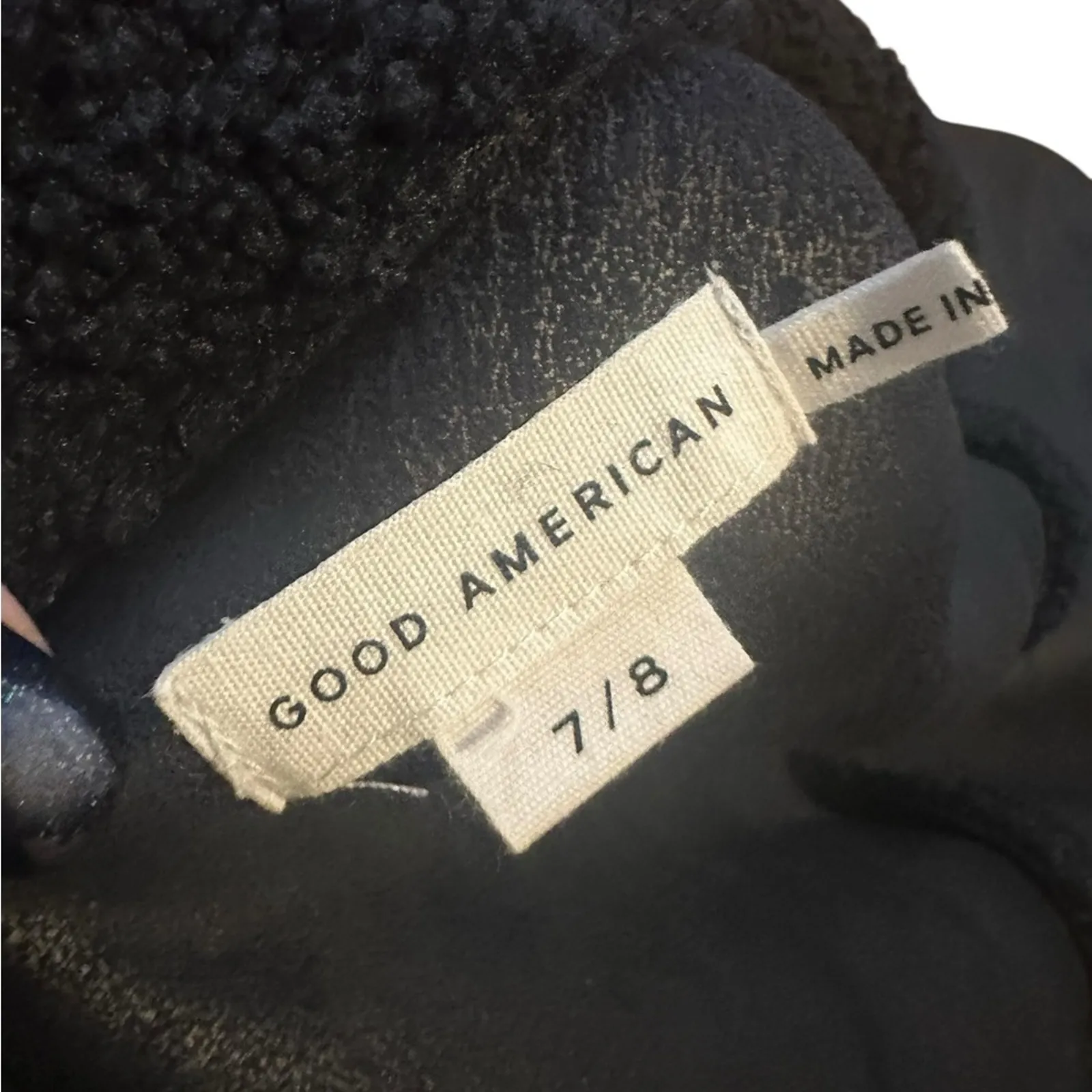 Good American black Teddy Jacket t - Image 4