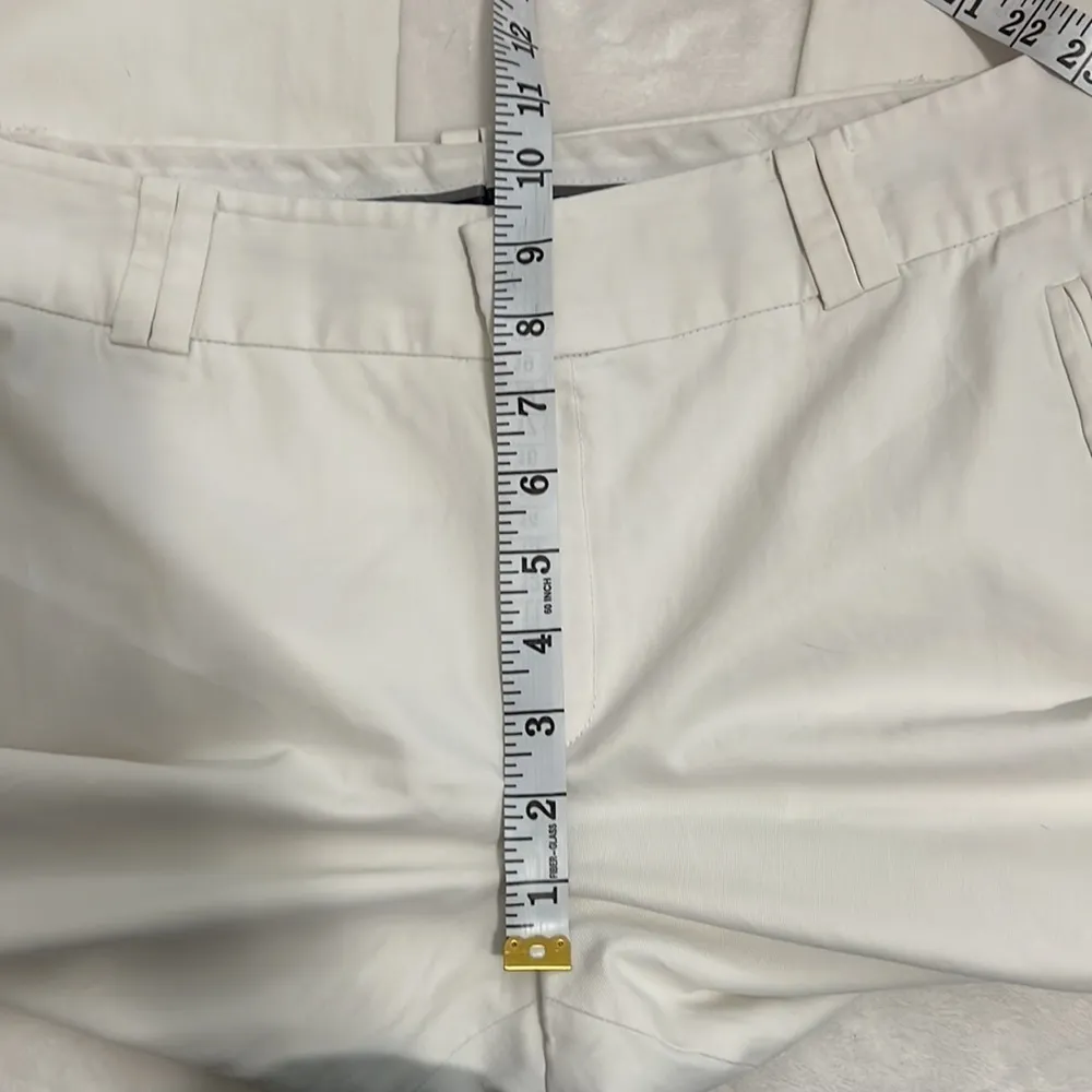 Banana Republic The Martin Fit Pants White/Cream  Size 12 - Image 7