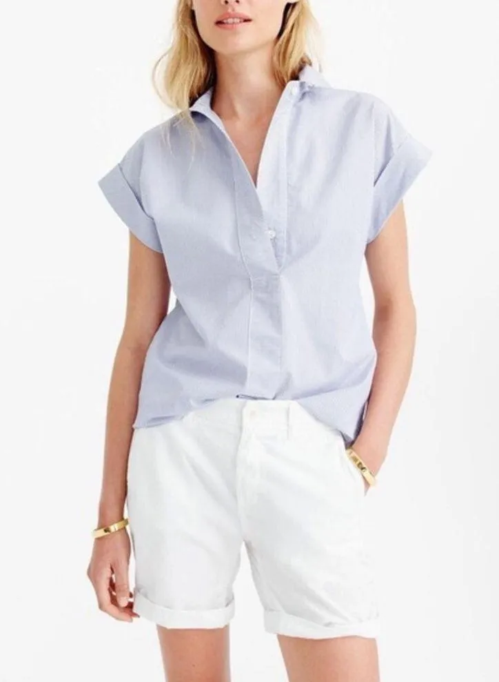 J Crew • Sunday Slim Chino Short navy blue boyfriend preppy casual twill - Image 5