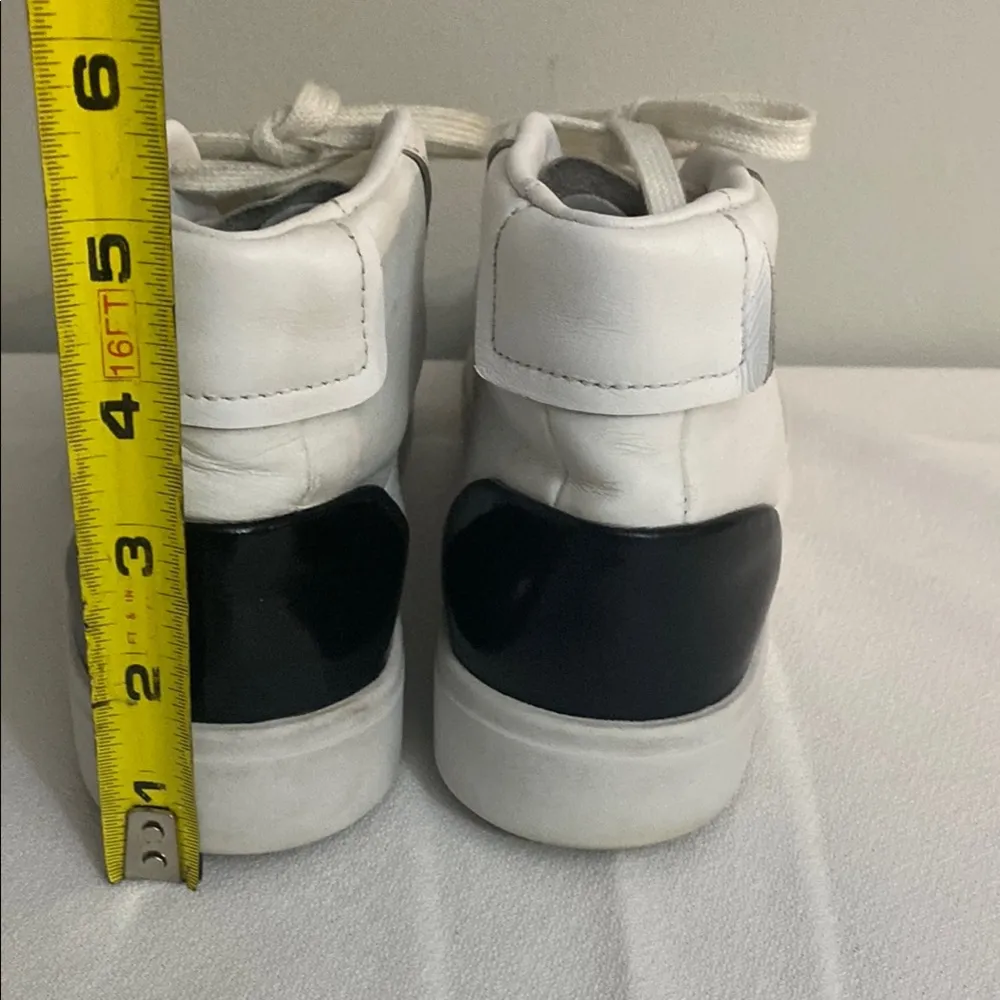 Adidas Sleek women’s White and Black High-Top Sneakers size 7 - Image 5