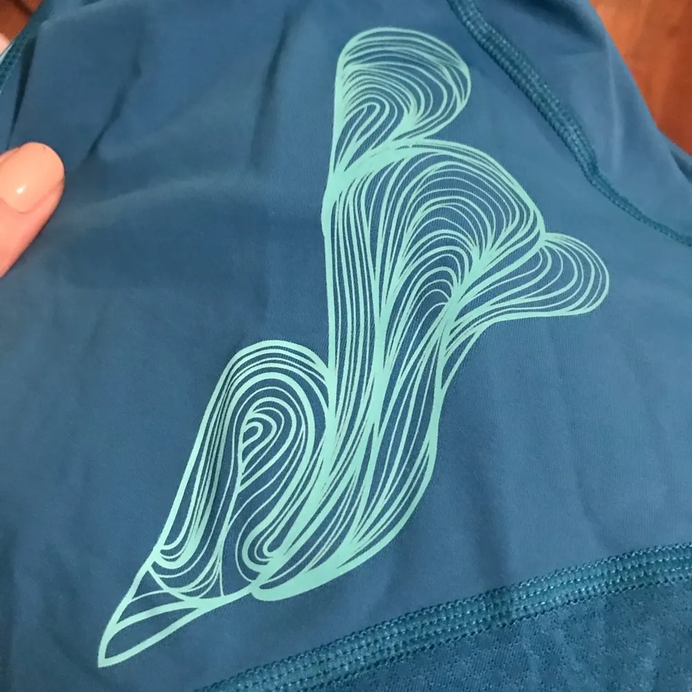 Lululemon Teal Crops sz6 - Image 4