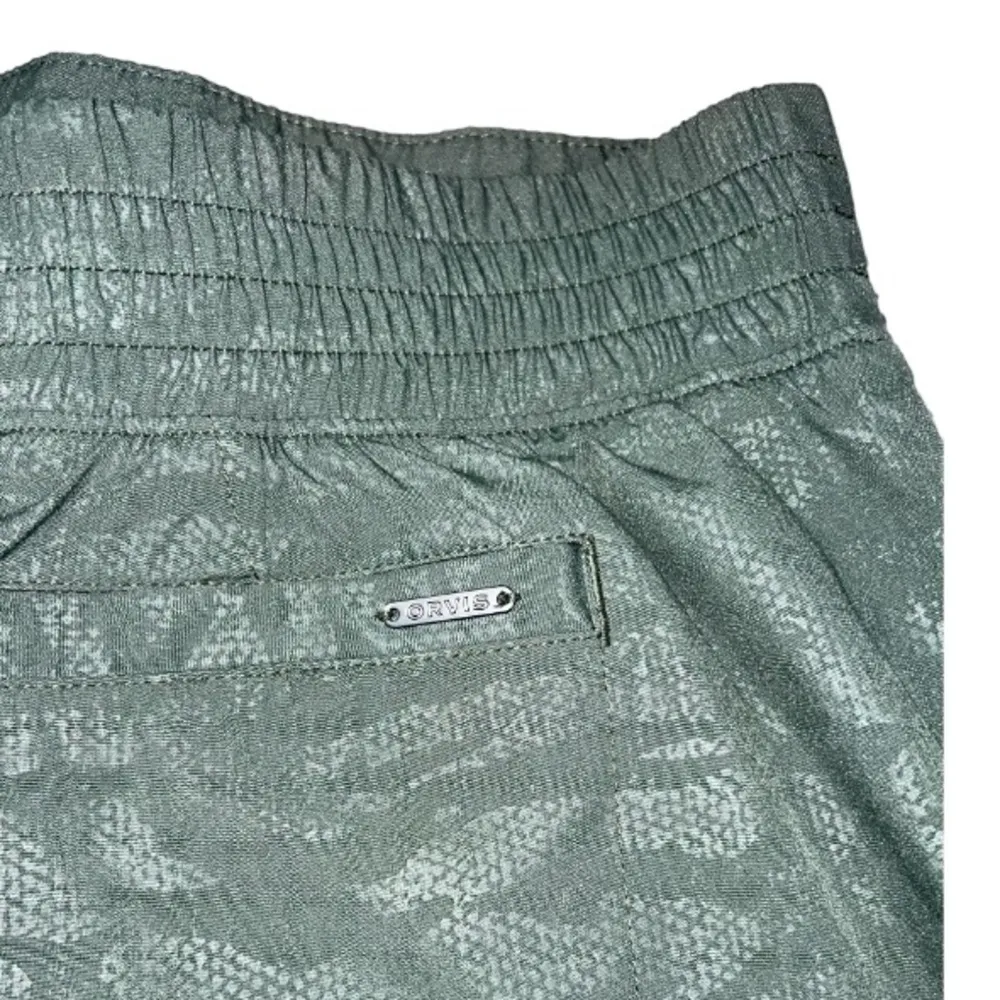 Orvis Skort Women's XS Green Travel Embossed Pull On Closure Golf Hiking Fishing - Image 3