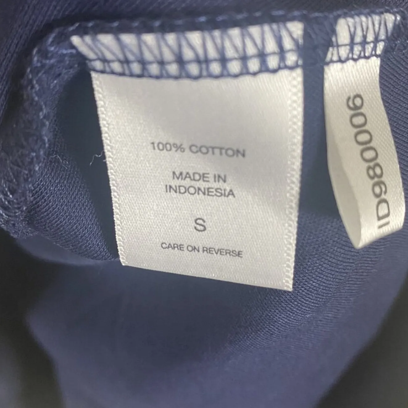 NWT New York & Company Dress Womens S Navy Blue 100% Cotton Fit & Flare Casual - Image 7