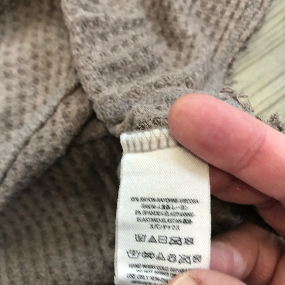 Free People oversized small hi low waffle shirt, - Image 3